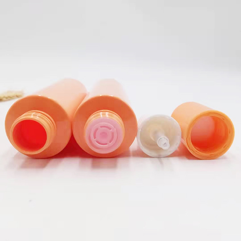 120ml orange cosmetic bottles