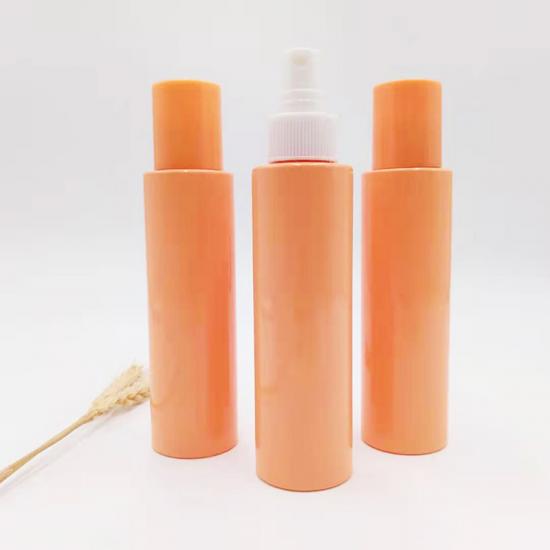 120ml Orange White Plastic Spray Cosmetics Bottles