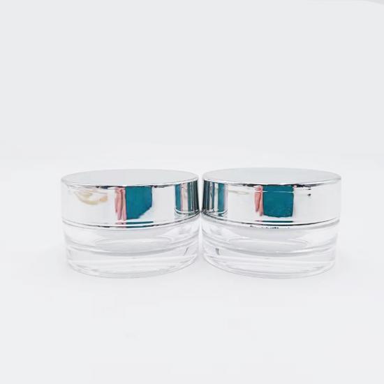 Clear Acrylic Plastic Cosmetic Jars