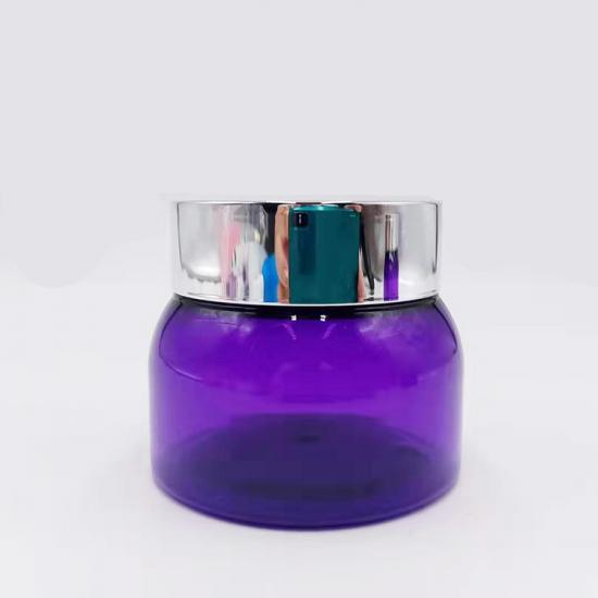 PurpleFacial Cream Plastic Cosmetics Bottles
