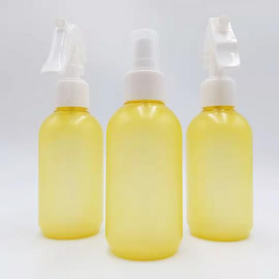 Frosted Round Shoulder Plastic Cosmetics Bottles