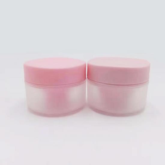 Pink Matte Body Plastic Cosmetic Jars