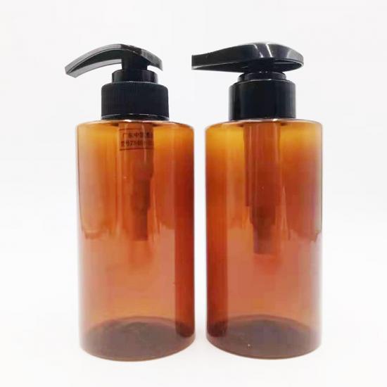 300ml Amber PET Plastic Cosmetic Bottles