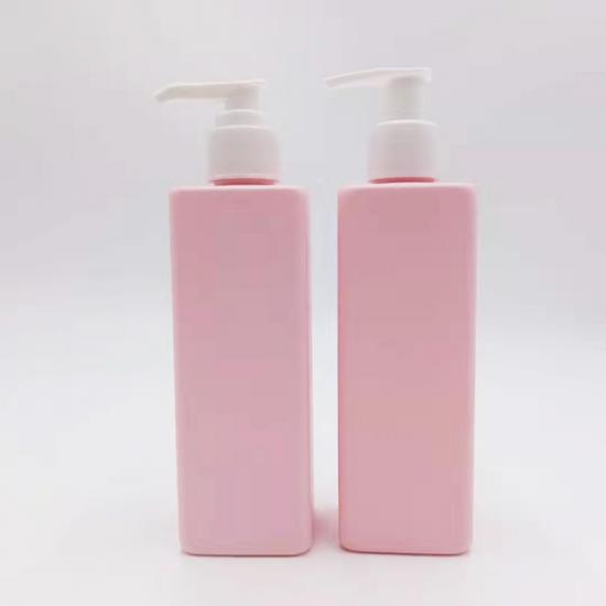 Square Pink Body Wash Cosmetic Bottle
