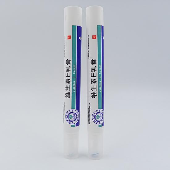 White Vitamin E cream tubes Container